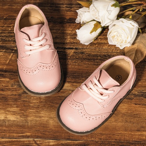Boys' and Girls' Korean Style Block Casual Shoes, Dabao Shoes, Student Sports Sneakers, Comfortable Leather Shoes