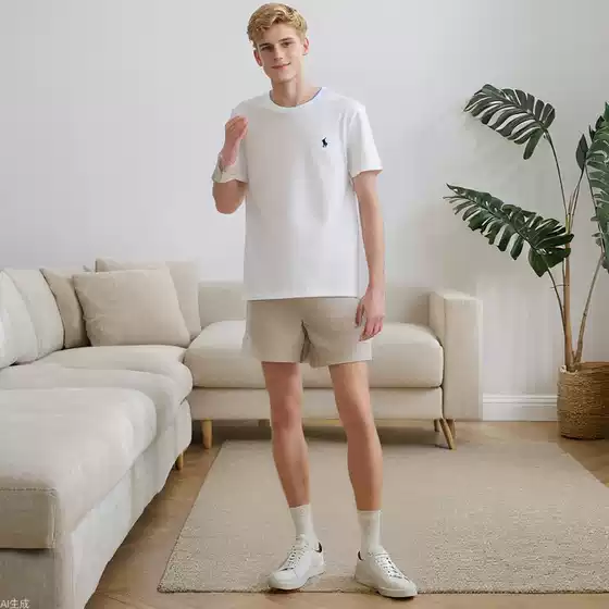 Men's Summer Polo Shirt Embroidered Pony Short Sleeve Crew Neck T-Shirt Casual Fashion Tee