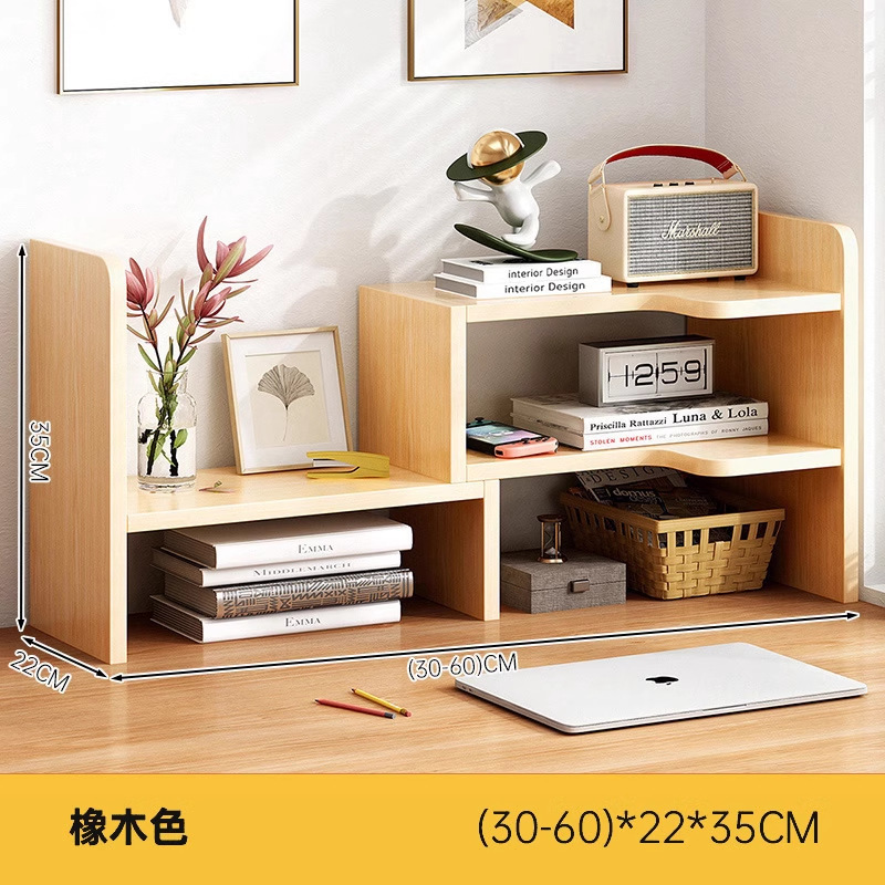 Escritorio de oficina estantería almacenamiento estante estudiante escritorio almacenamiento estante dormitorio escritorio simple multi-capa pequeña librería