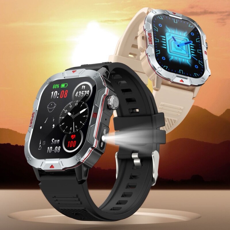 Smart Watch Multifunctional Qx11 Men's Sports Outdoor Watch with Flashlight Multifunctional Heart Rate Bluetooth Sports Watch Smart Watch Multifunctional Qx11 Men's Sports Outdoor Watch with Flashlight Multifunctional Heart Rate Bluetooth Sports Watch