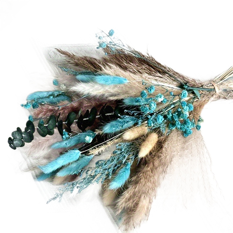 Amazon Temu's Best-Selling Dried Reed Flower Bouquet, Everlasting Real Flowers, Small Dried Reeds Mixed with Pampas Bouquet