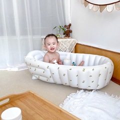 Manufacturer wholesale Korean style ins bathtub, baby folding bathtub, multi-functional infant and children's product bathtub