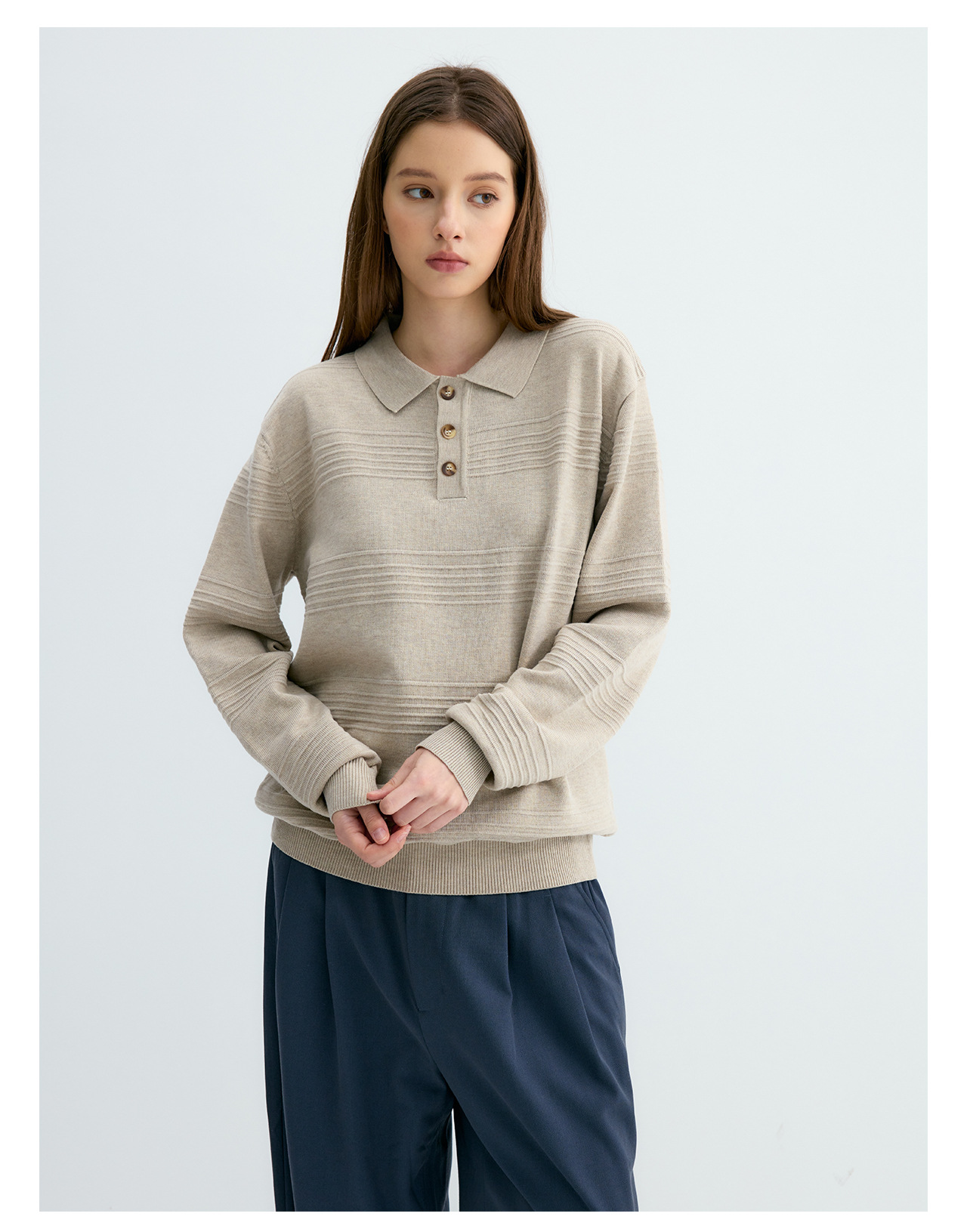 UNF Jacquard 250g Knit Polo