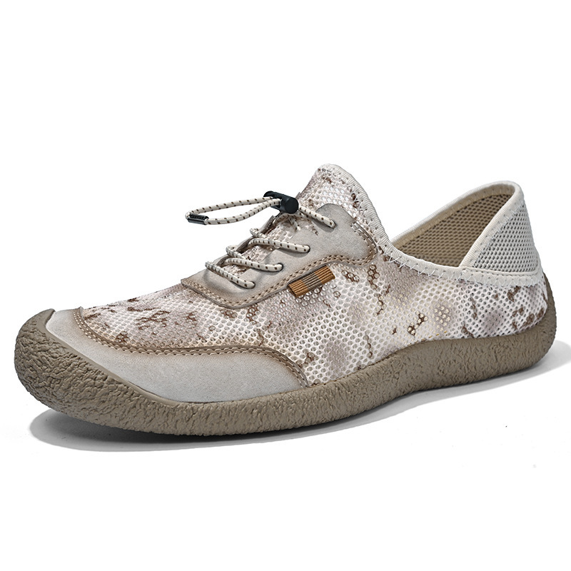 2024 verano comercio exterior zapatos de hombre de tamaño grande malla ligera zapatos de hombre transpirables al aire libre zapatos de malla de montaña casuales para hombres