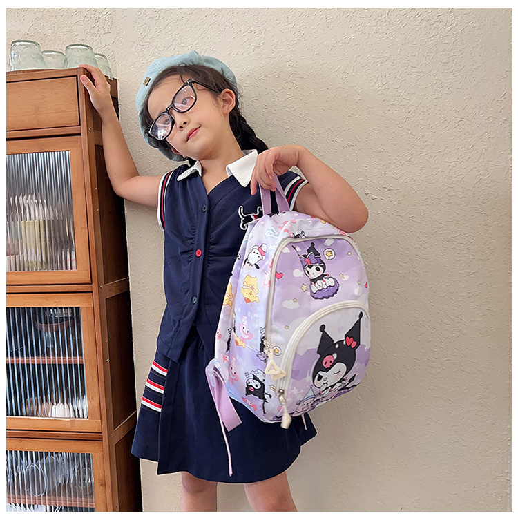Cute cartoon, lightweight and lightweight schoolbag for kindergartens, fashionable and versatile children's backpacks for outdoor leisure travel undefined