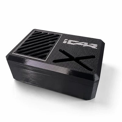 Perfplant seat Printed Soap Box In-Car Aromatherapy - black-silver-font
