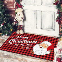 亞馬遜聖誕節地墊防滑吸水裝飾地墊進門墊入戶地毯客廳耐臟茶幾墊