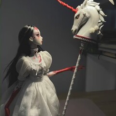 Whimsical Alice-Inspired Art Doll