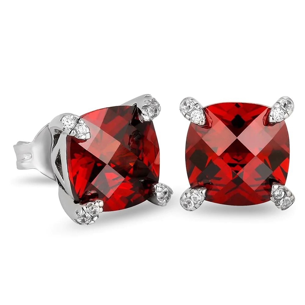 Cushion Cut Zircon Stud Earrings For Men Hip Hop Turtle Design_voghion.com