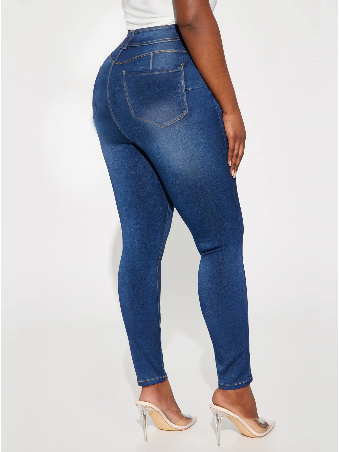 Sexy retro elastic jeans