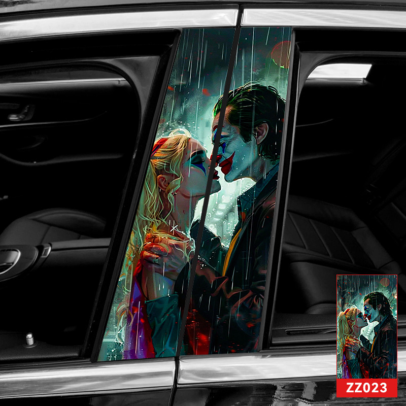 [diy center pillar stickers] a pair of zz23