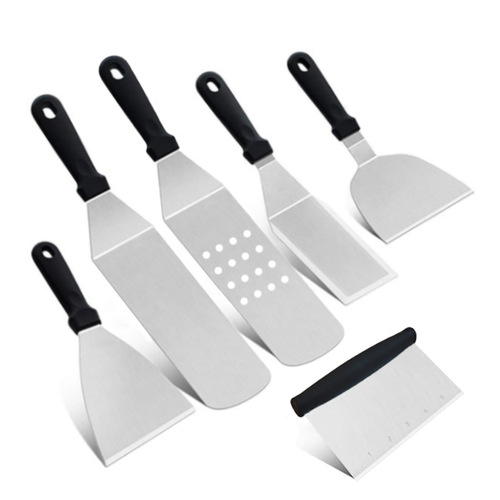 Stainless steel outdoor barbecue tools set, iron griddle spatula, kitchen baking tools, Amazon accessories combo, grilling utensils