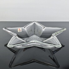 和谐居进口糖果水果盘家用创意果斗玻璃透明大号水立方爱心沙拉碗