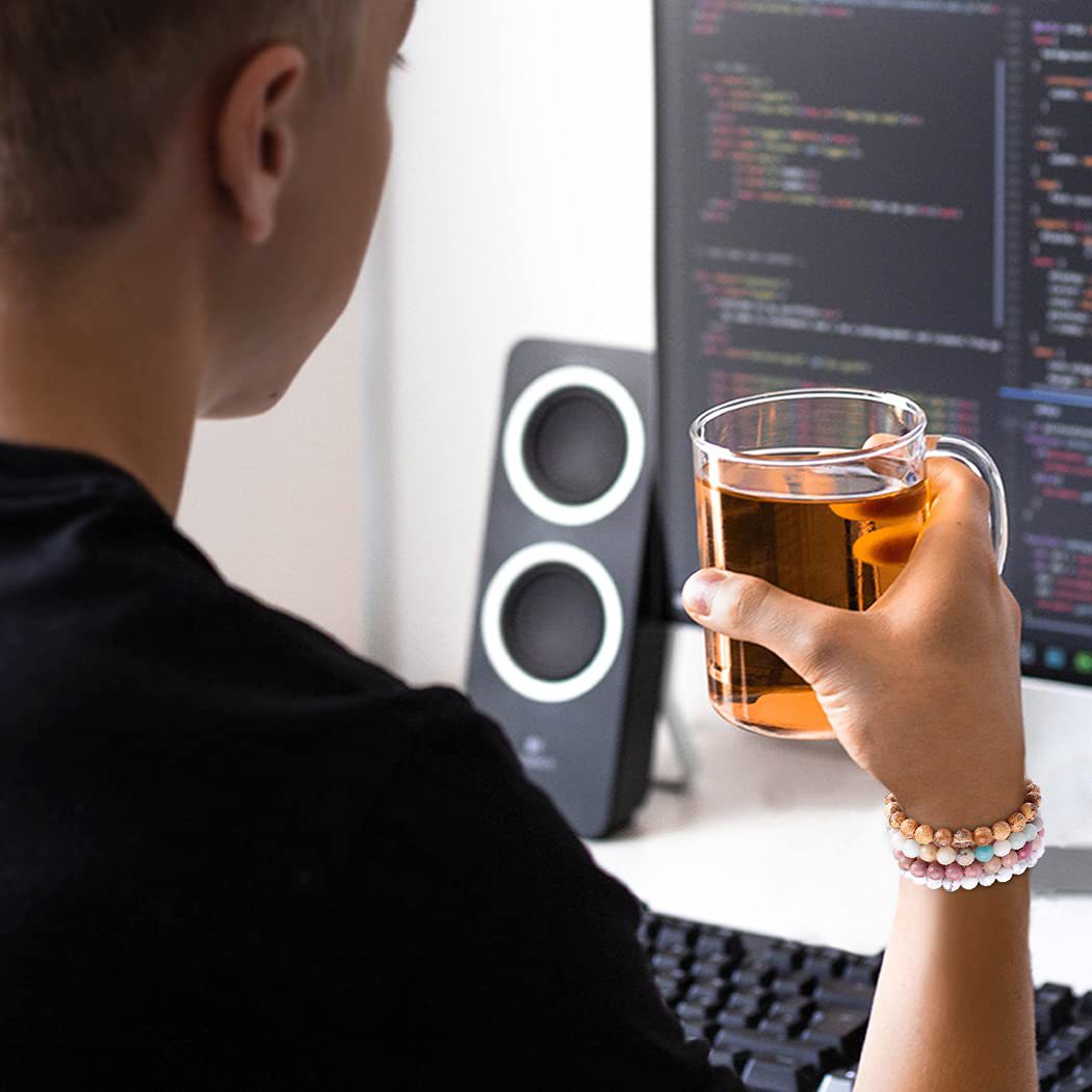 Fashion Round Agate Bracelets 1 Piece