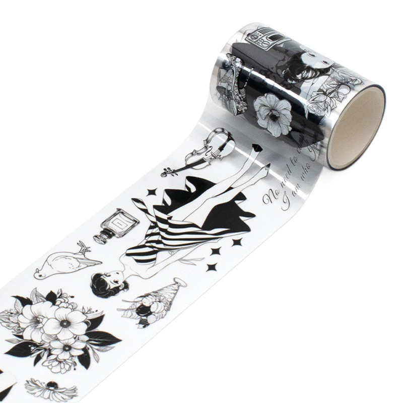 Трансграничный новый взрыв стиль свет роскошный ручной счет цветок Материал ретро характер украшения ПЭТ ручной счет ленты коллаж