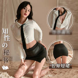 情趣内衣女性感睡衣教师装角色扮演纯欲制服套紧身包臀秘书OL制服