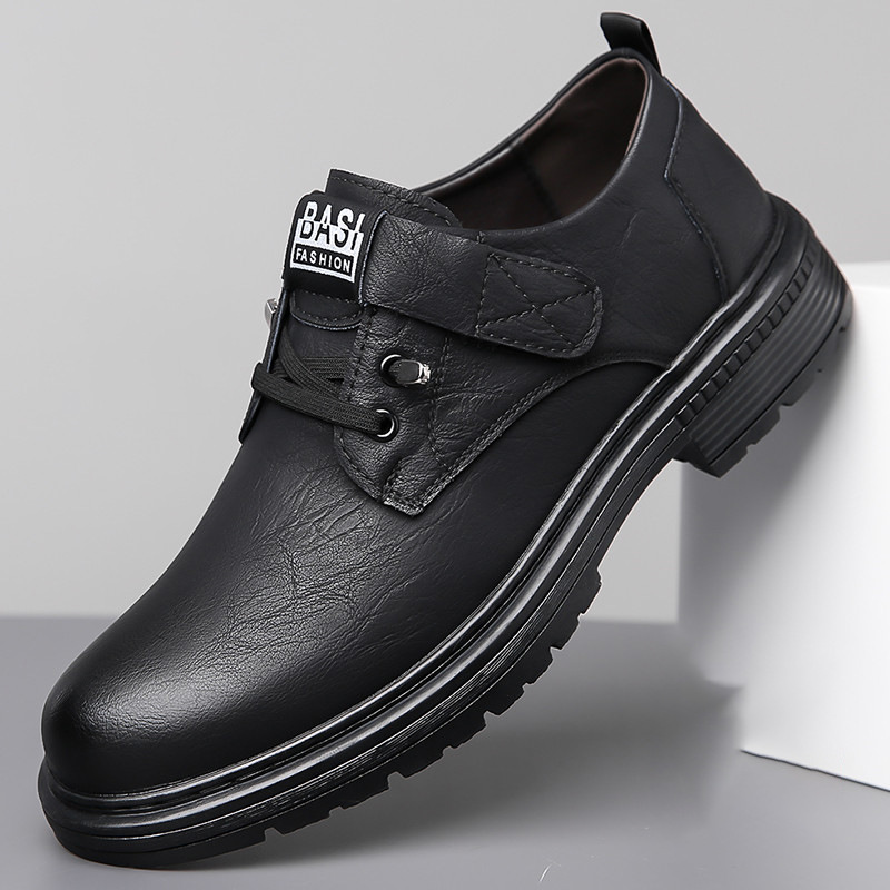 Herren Lederschuhe Für Freizeit Im Britischen Arbeitsstil_voghion.com
