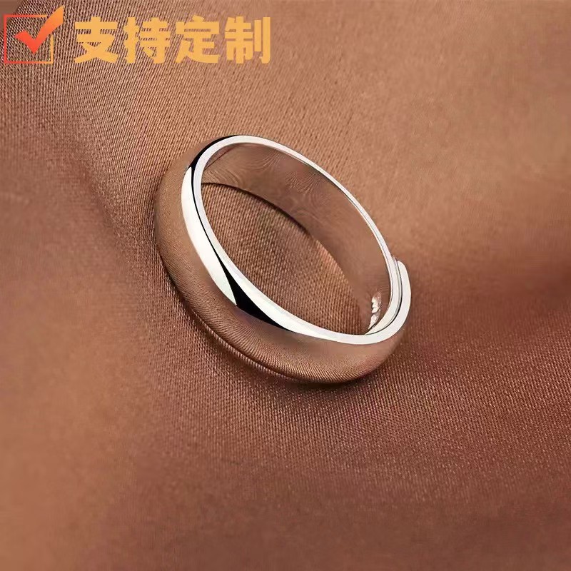 Matte Gold-Plated Open Ring with Diamonds, Chanel-Style Alloy Adjustable Ring for Men and Women, in Stock, Wholesale from Manufacturer