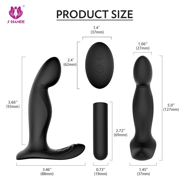 Stimolatore prostatico wireless vibrante con telecomando anale_voghion.com