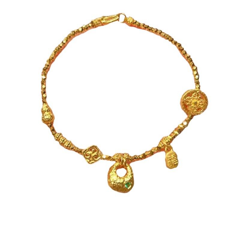 Guldbutik med sandguld 999 diskokugle burst flash guld tuo lille fed velsignelse armbånd ødelagt guldarmbånd til kæreste gave_voghion.com