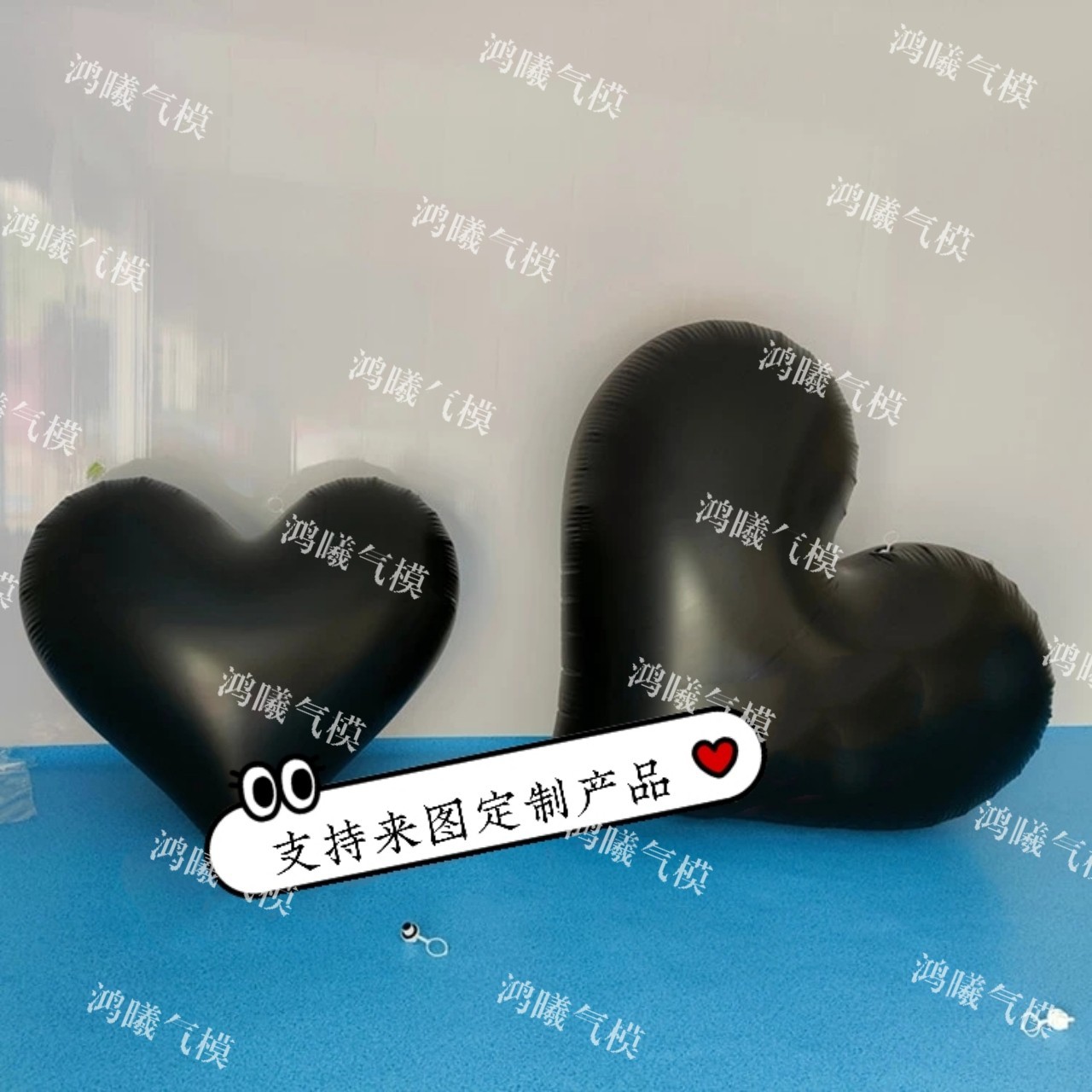 pvc充气爱心气模升空心形气球商场酒吧ktv七夕节悬挂装饰闭气模型-阿里巴巴