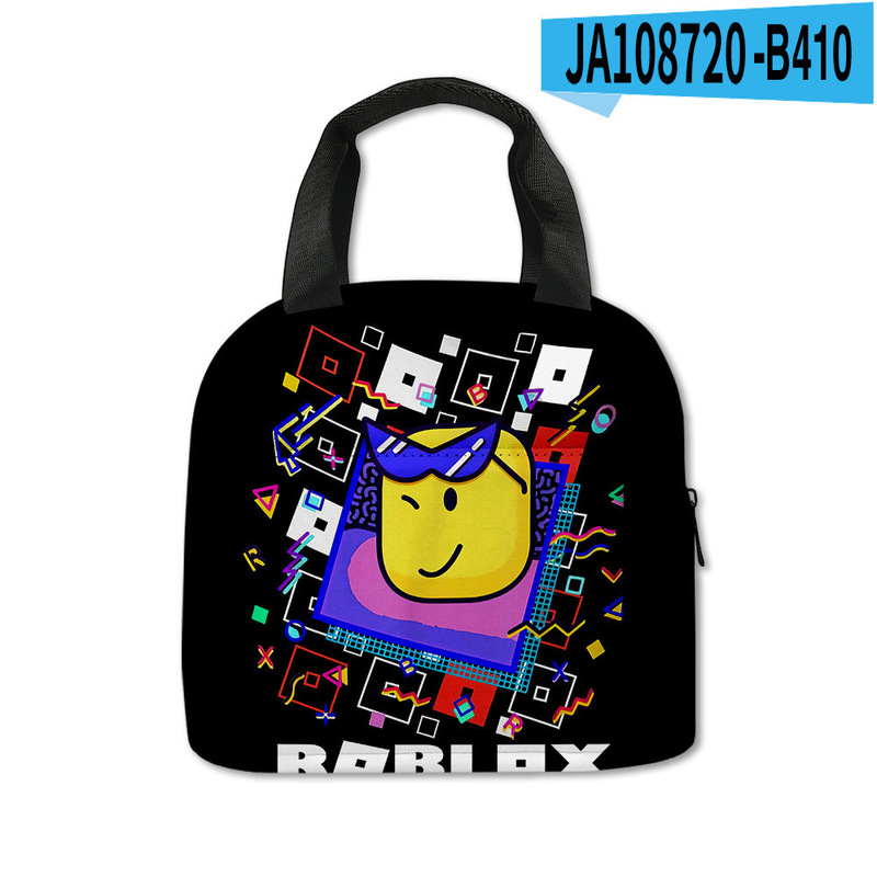 3D新品罗布乐思 ROBLOX 午餐包中小学生保温饭盒手提包|undefined