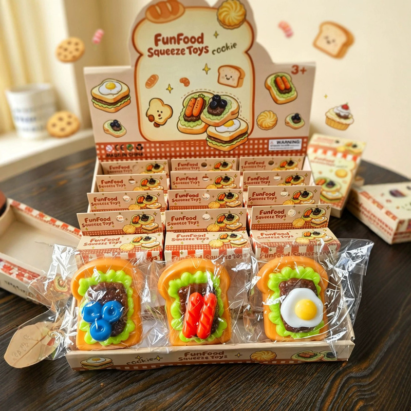 Pizza, toast, hot dog, cake, apple squishy toys, cute cartoon trendy stress-relief toys Pizza, toast, hot dog, cake, apple squishy toys, cute cartoon trendy stress-relief toys