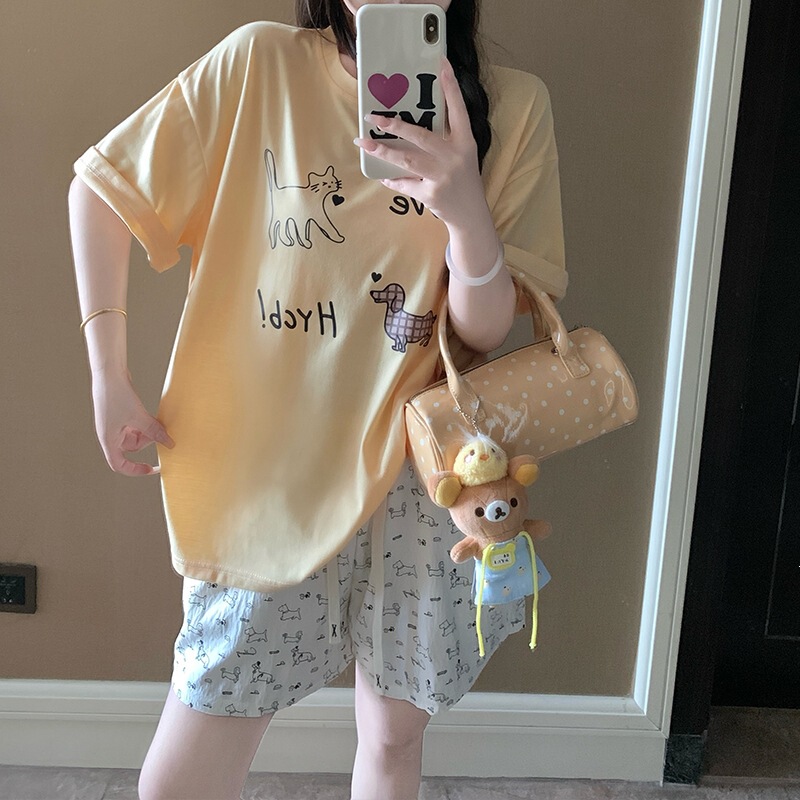 Cartoon Puppy Shorts, Thin and Thick Styles, Cute and Casual, Suitable for Going Out or Wearing at Home, 2026 Summer Cartoon Style Pants for Women Cartoon Puppy Shorts, Thin and Thick Styles, Cute and Casual, Suitable for Going Out or Wearing at Home, 2026 Summer Cartoon Style Pants for Women