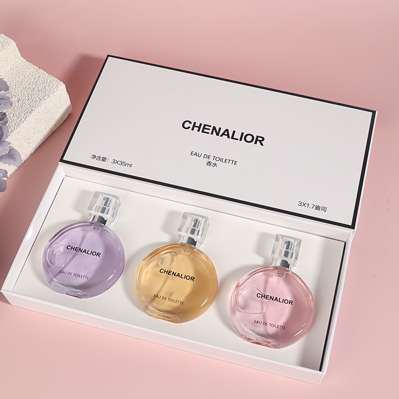 CHENALIOR perfume set polvo encuentro violeta perfumes encuentro perfumes duraderos para mujeres caja de regalo transfronteriza