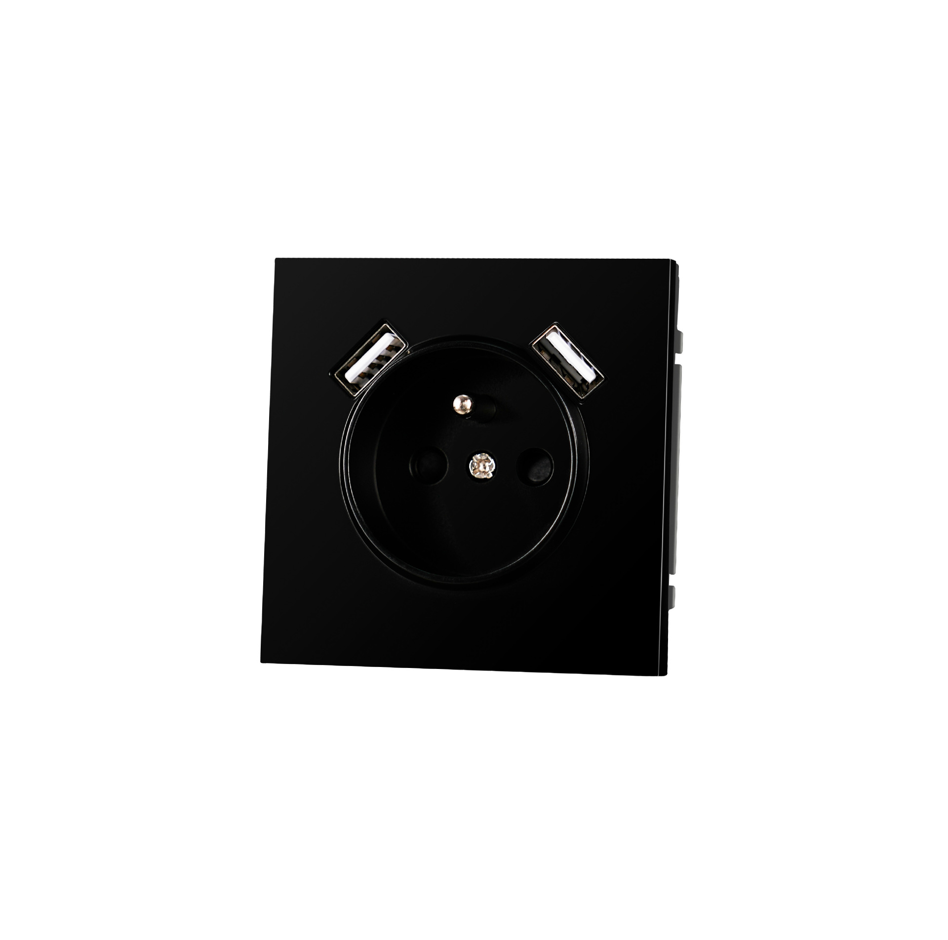 French socket with 2 usb(A+A)
