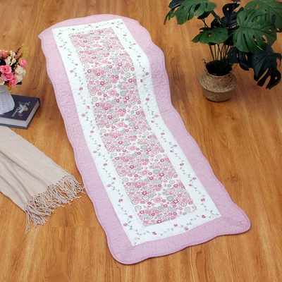 Korean Cotton Bedside Mat, Floor – Avtomobil döşəmə paspasları - sunflower-bedside-mat-or-car-mat-for-rear-seat-50x135cm