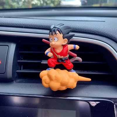Dragon Ball Flying Goku Car Air Vent Clip Ornament Aromatherapy Car Ornament Cute Anime Car Interior Decoration (Car ornaments) - red-wukong-model-air-outlet-aromatherapy