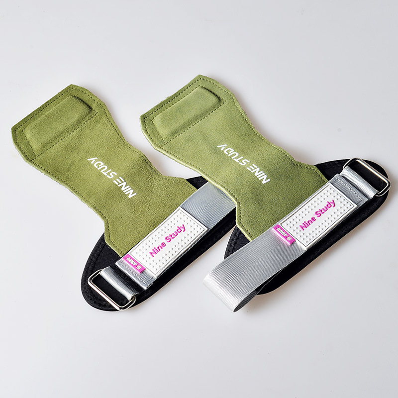 重量挙げ鉄棒牛革手のひら男女フィットネス手袋腕保護体が上に向かって無理にグリップ力を補助するベルトを引っ張る