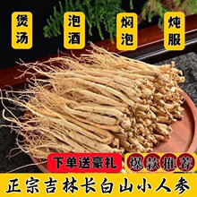 正品长白山人参小参野山参白参生晒参中药材东北吉林特产泡酒专用