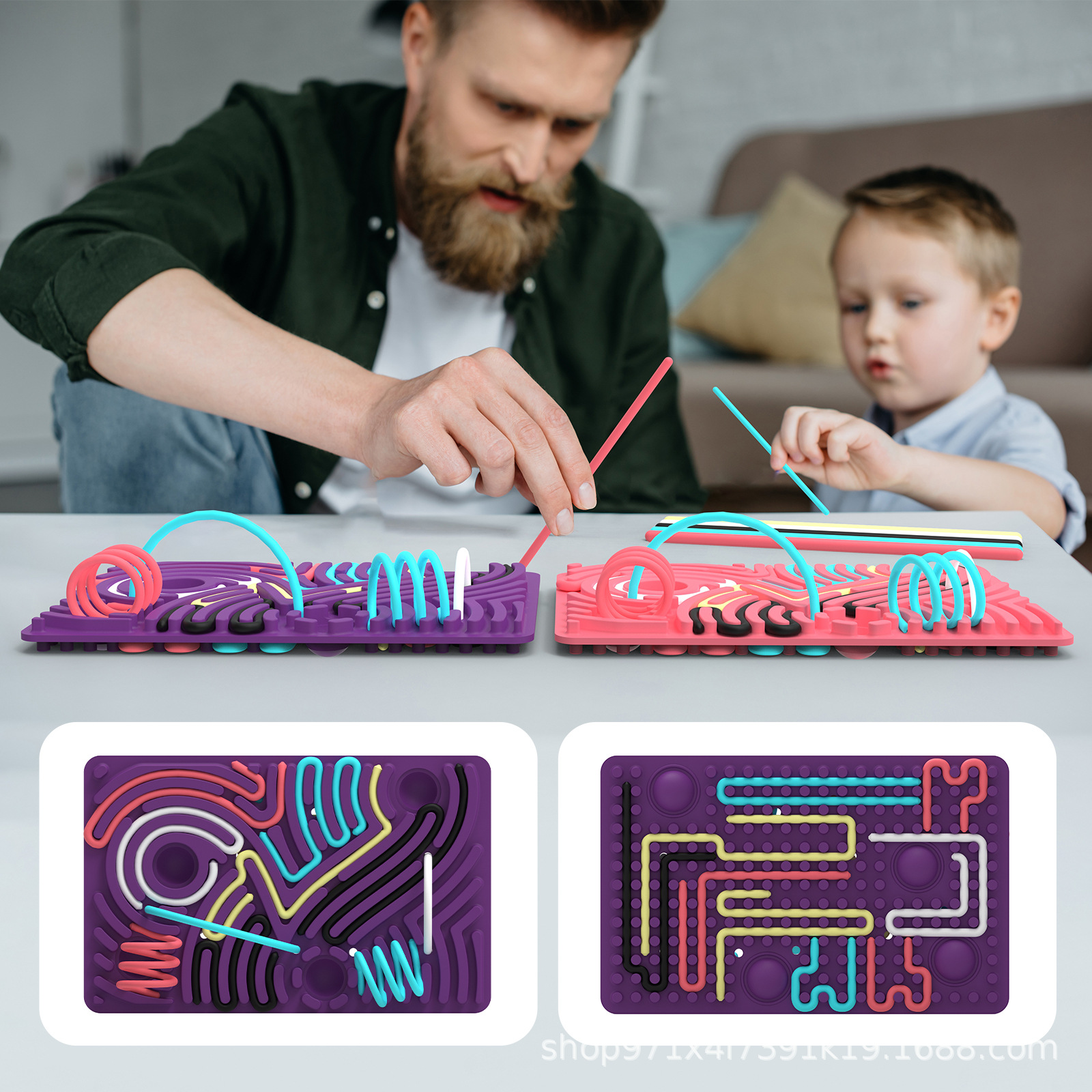 Transfronteriza venta caliente Sensory Activity Board silicona sentido roedores pionero placa de descompresión de presión suave