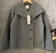 出口外贸童装批发欧美ginatricot 外贸中大童翻领外套毛呢童西服