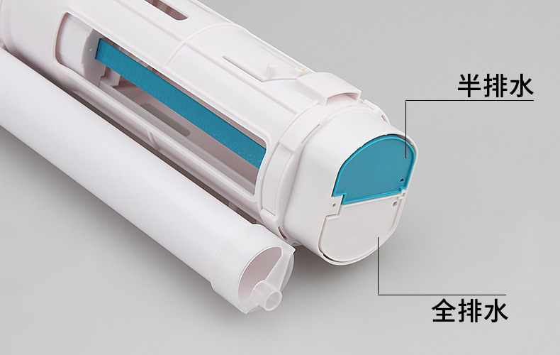 Toilet drain valve, universal one-piece toilet water tank accessory, drain valve with top and bottom water release, double-press water-saving type undefined