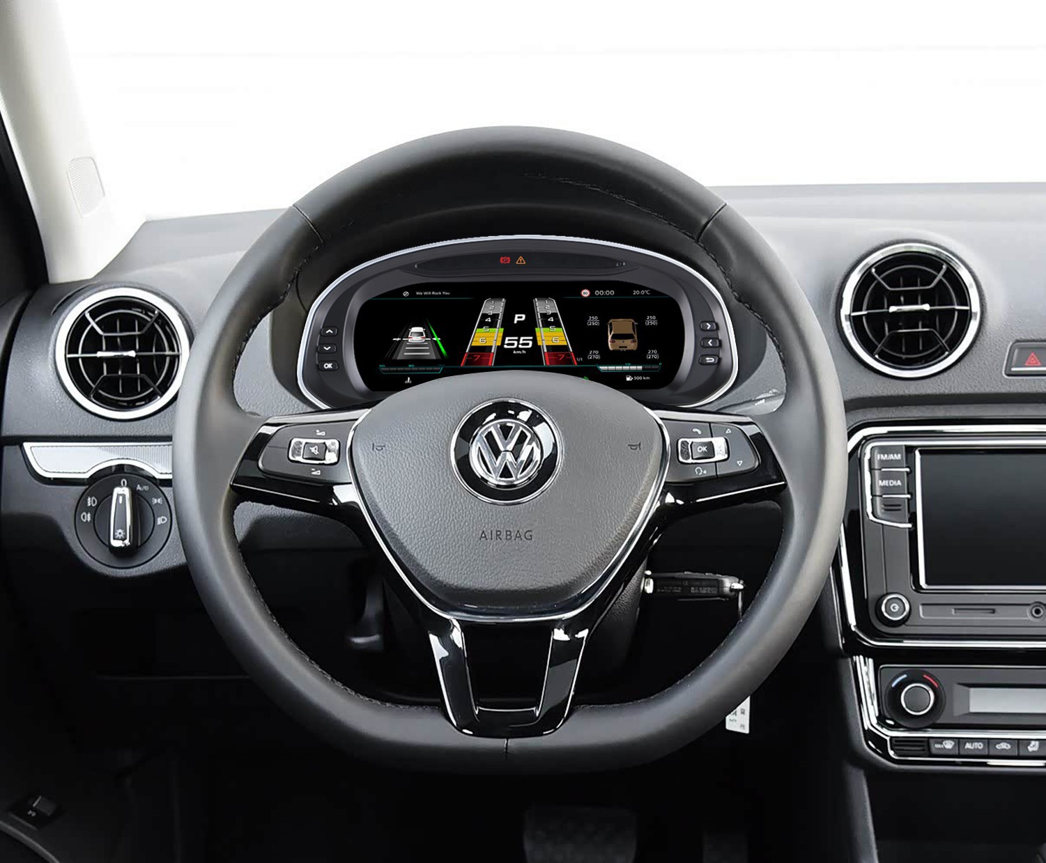 Suitable for Volkswagen Jetta 2013-2019 models 10.25inch Full LCD instrument panel modified with digital display screen