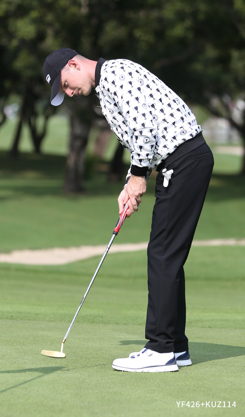 Quần golf nam PGM dài không thấm nước co giãn thắt lưng — KUZ114-màu trắng, KUZ114-Đen, KUZ114-màu xanh hải quân, KUZ114-màu xám chi tiết 8
