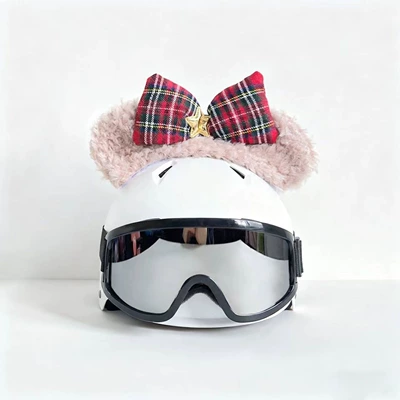 Cute sun-protective cartoon ski helmet Motosiklet dəbilqələri - no-helmet-duffy-bear-celebration
