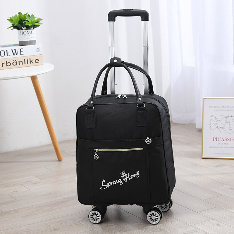 블랙 영어 (유니버설 휠 + 더블 숄더)