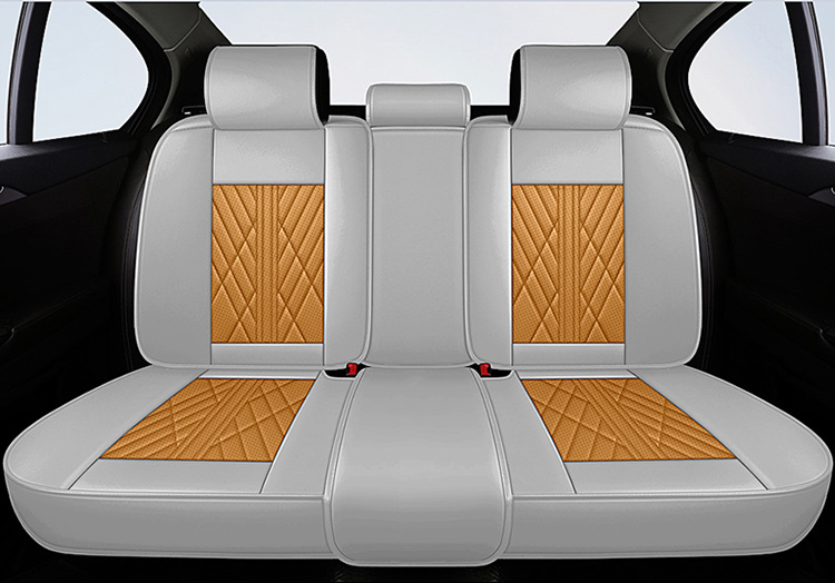 Car Seat Cushion Fully Surrounded by Leather New Car Cushion Seat Cover Four-Season Universal Nappa Leather Special Cushion Car Cover