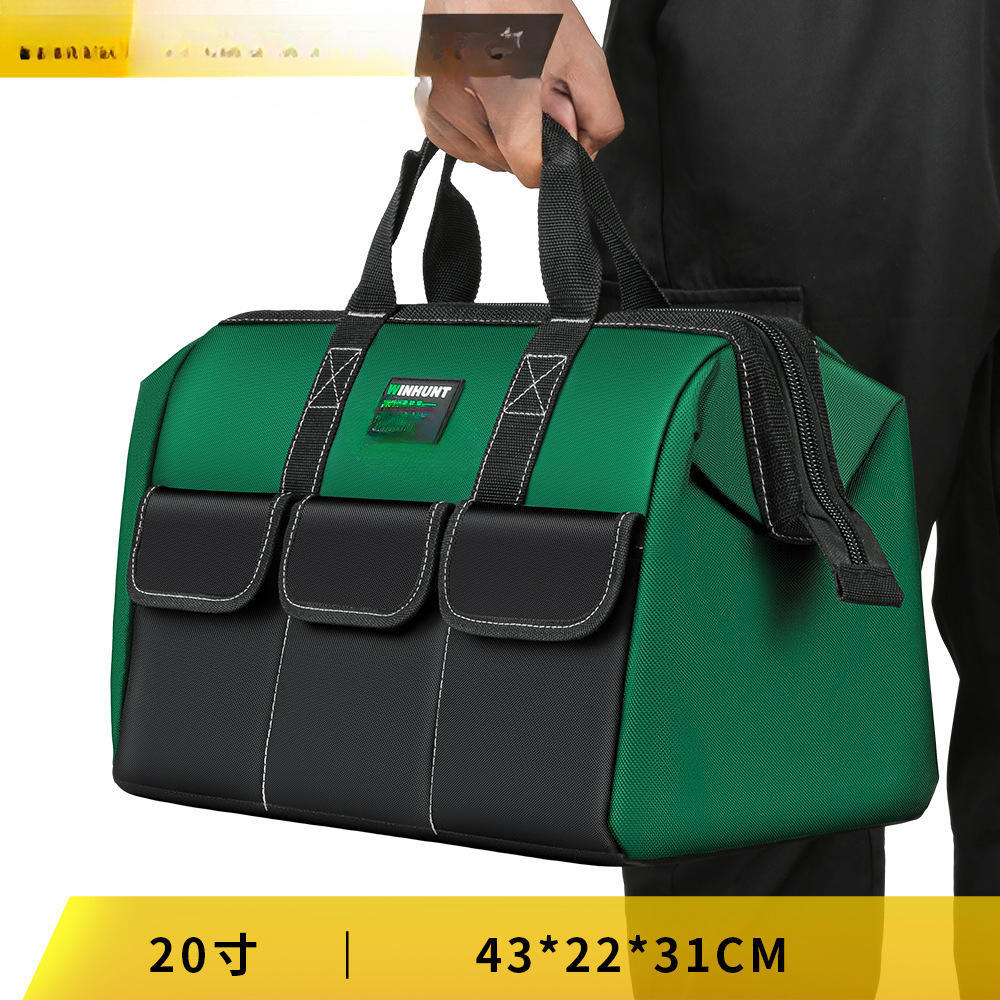 Kit de herramientas portátil multifuncional, lona especial para electricista, bolsa de almacenamiento gruesa y duradera, bolsa de mantenimiento de escalera de carpintería