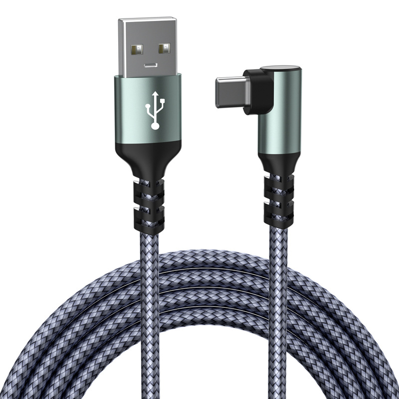 Elbow Data Cable Suitable for Apple iPhone and Samsung Phones, USB Cable, Pd Fast Charging Cable, Type-C Phone Cable