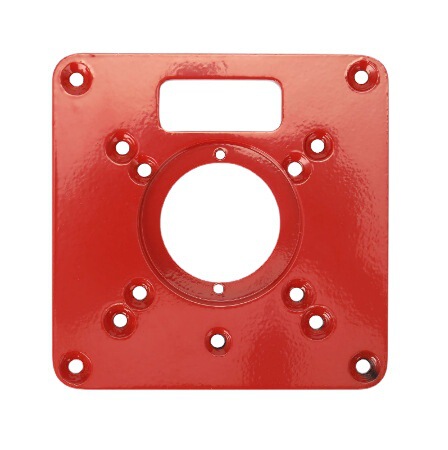 Woodworking CNC router bit reversal plate, electric acrylic milling slotting electric tool, woodworking hole machine edge trimming machine bit reversal plate