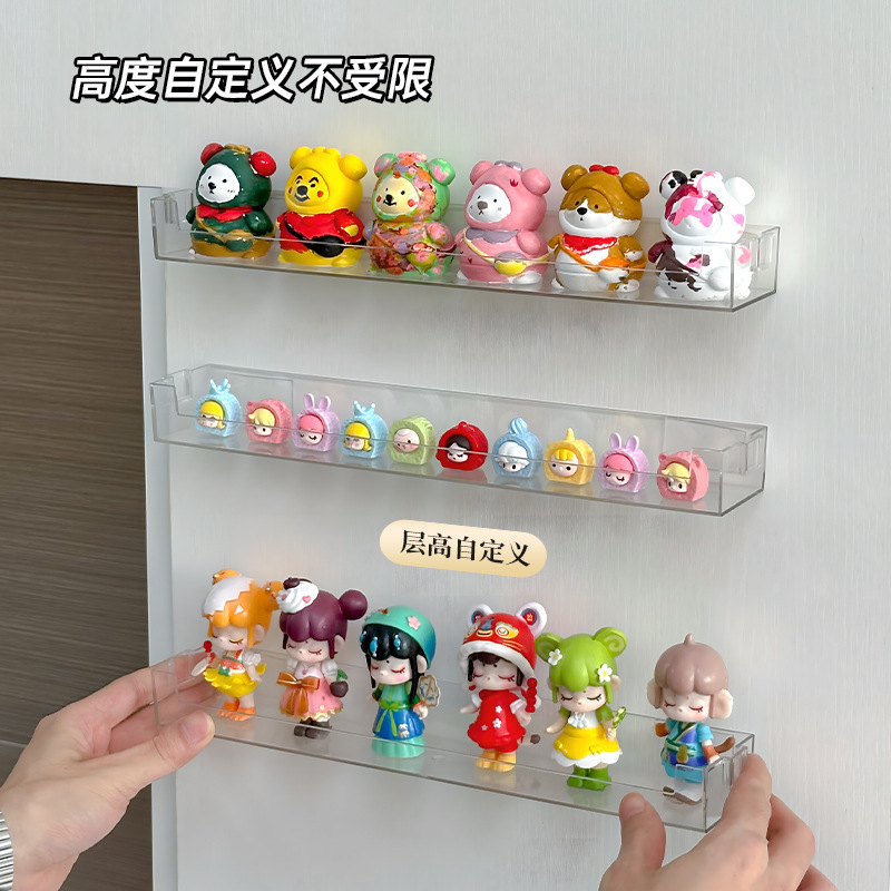 ブラインドボックス収納展示棚バブルマット透明アクリル壁掛け置物棚ハンド置物壁掛けディスプレイストリップ|undefined