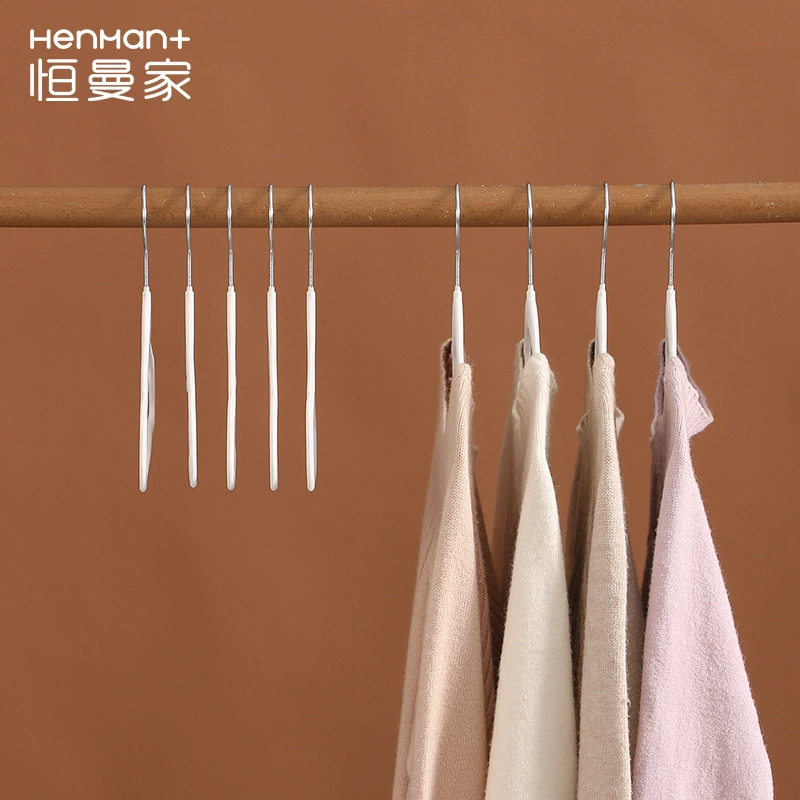 Plastic velvet hanger Women's clothes hanging home anti -slip free trace wardrobe storage support for wholesale and finishingist recommendation