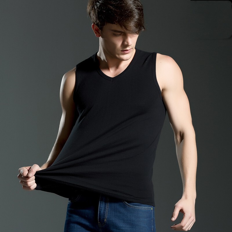 Men's Four Seasons Sports Cotton Vest Round Neck V Neck Waistcoat Sleeveless Bottoming Breathable Fitness Men's Vest Men's Four Seasons Sports Cotton Vest Round Neck V Neck Waistcoat Sleeveless Bottoming Breathable Fitness Men's Vest