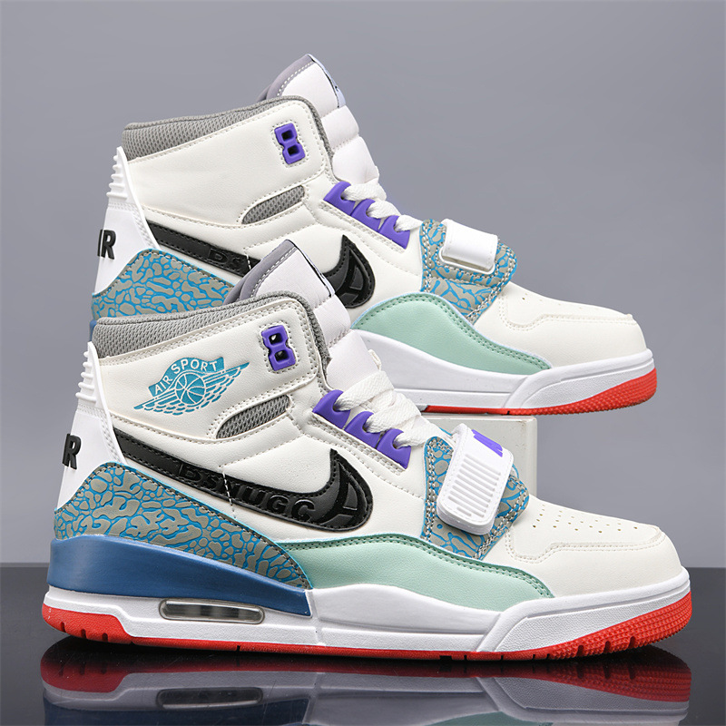 Aj312 Men's Shoes Putian Genuine Aj1 High Top Aj Pure Original North Carolina Blue Basketball Shoes Youth Year of the Dragon Limited Shoes for Women