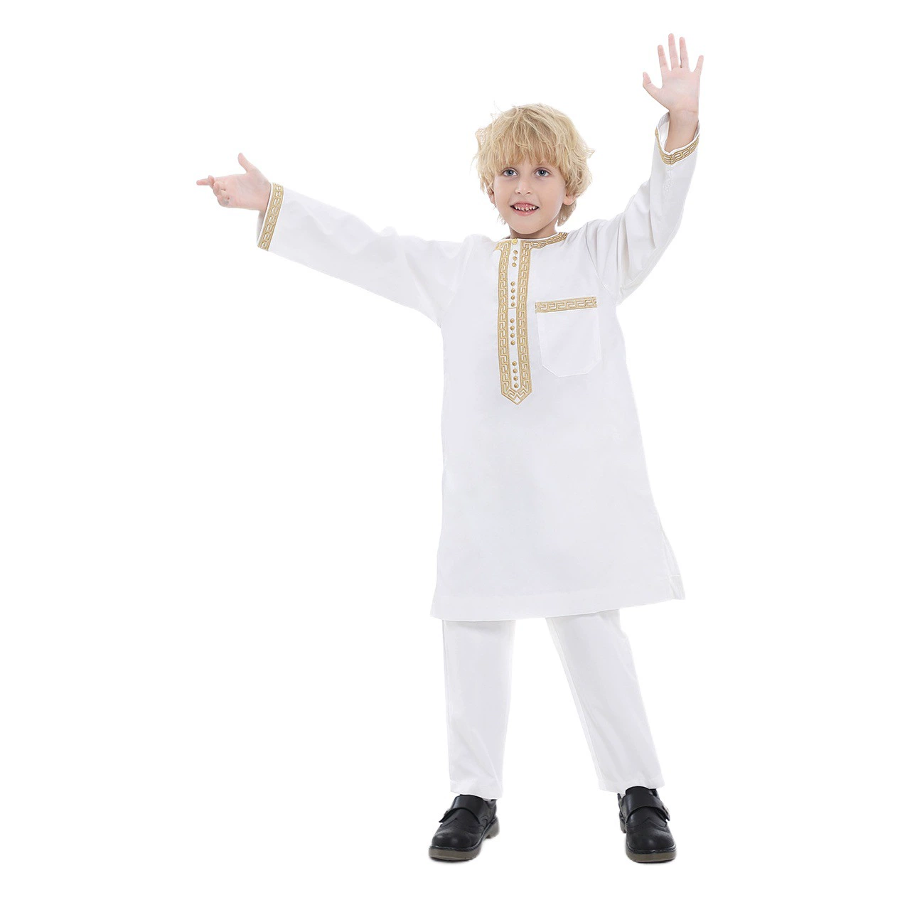 В наличии Ближний Восток подросток мальчик вышитый халат костюм, TH878